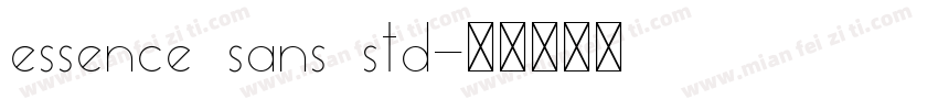 essence sans std字体转换